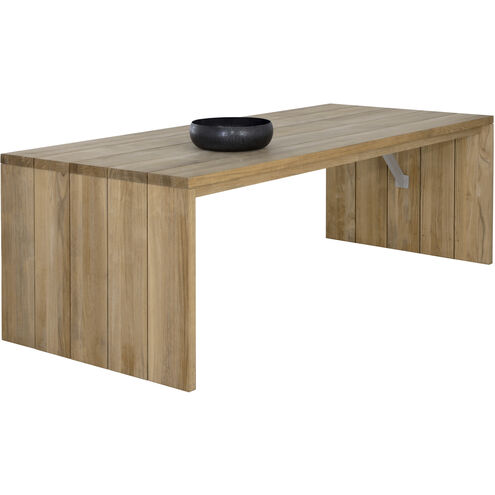 Viga 94.5 X 39.5 inch Natural Outdoor Dining Table